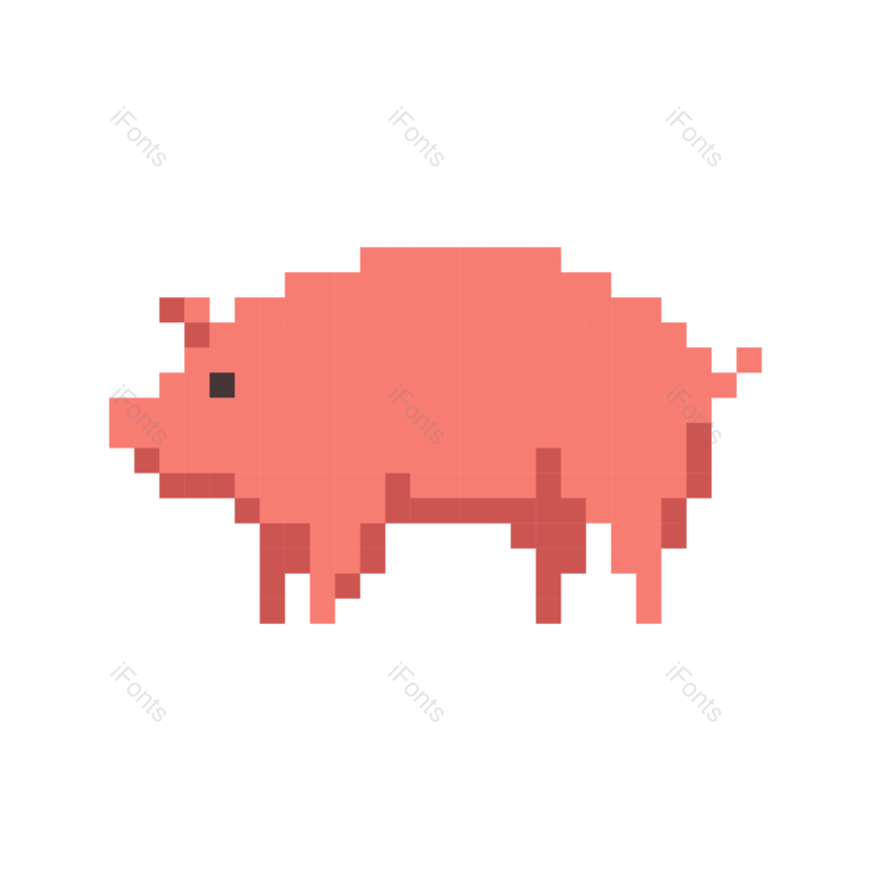 扁平图标图片,动物元素,小动物PNG,像素免抠素材